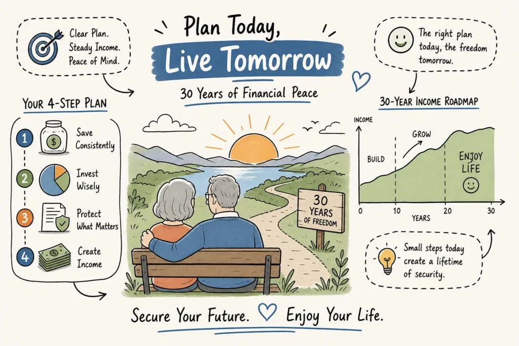 30 year retirement income plan