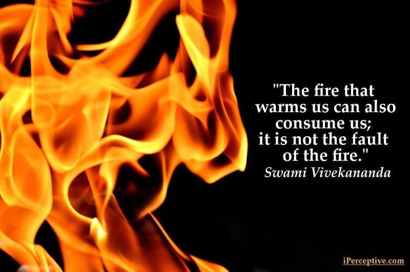 FIRE warms and consumes