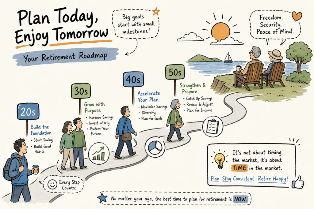 retirement planning milestones by age guide